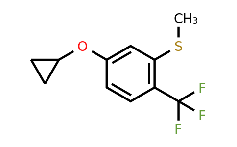 CAS 1243451-82-2 | (5-Cyclopropoxy-2-(trifluoromethyl)phenyl)(methyl)sulfane