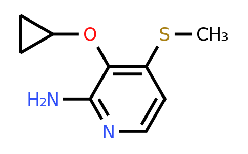 CAS 1243451-88-8 | 3-Cyclopropoxy-4-(methylsulfanyl)pyridin-2-amine