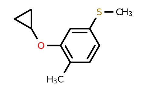 CAS 1243452-00-7 | (3-Cyclopropoxy-4-methylphenyl)(methyl)sulfane