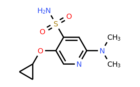 CAS 1243452-01-8 | 5-Cyclopropoxy-2-(dimethylamino)pyridine-4-sulfonamide