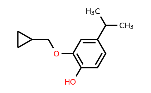 CAS 1243452-02-9 | 2-(Cyclopropylmethoxy)-4-isopropylphenol