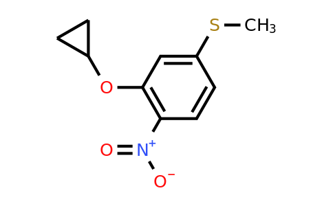 CAS 1243452-06-3 | (3-Cyclopropoxy-4-nitrophenyl)(methyl)sulfane