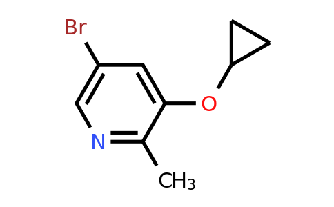 CAS 1243452-15-4 | 5-Bromo-3-cyclopropoxy-2-methylpyridine