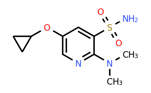 CAS 1243452-18-7 | 5-Cyclopropoxy-2-(dimethylamino)pyridine-3-sulfonamide
