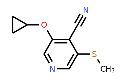 CAS 1243452-22-3 | 3-Cyclopropoxy-5-(methylsulfanyl)pyridine-4-carbonitrile
