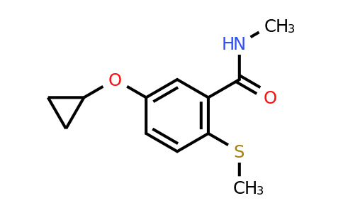 CAS 1243452-25-6 | 5-Cyclopropoxy-N-methyl-2-(methylthio)benzamide