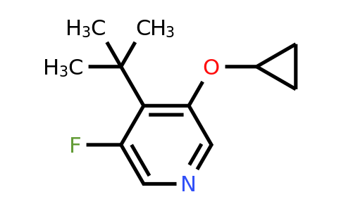 CAS 1243452-28-9 | 4-Tert-butyl-3-cyclopropoxy-5-fluoropyridine