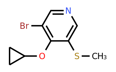 CAS 1243452-29-0 | 3-Bromo-4-cyclopropoxy-5-(methylsulfanyl)pyridine