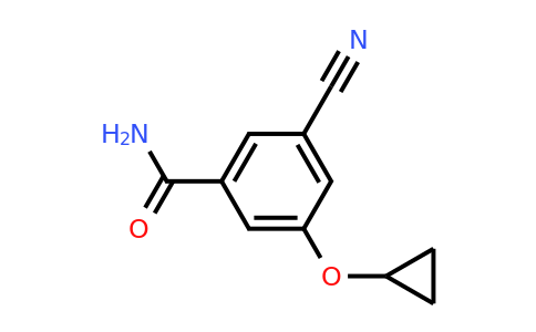 CAS 1243452-41-6 | 3-Cyano-5-cyclopropoxybenzamide