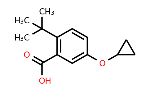 CAS 1243452-44-9 | 2-Tert-butyl-5-cyclopropoxybenzoic acid