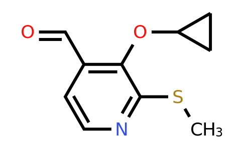 CAS 1243452-45-0 | 3-Cyclopropoxy-2-(methylsulfanyl)pyridine-4-carbaldehyde