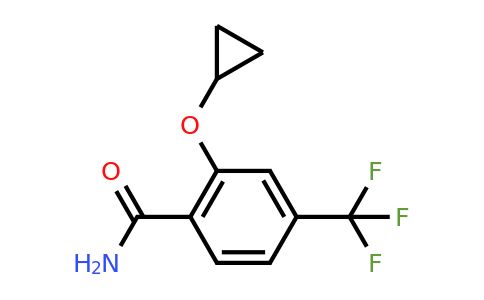 CAS 1243452-48-3 | 2-Cyclopropoxy-4-(trifluoromethyl)benzamide