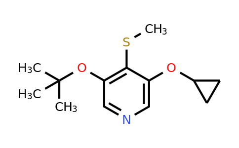CAS 1243452-69-8 | 3-Tert-butoxy-5-cyclopropoxy-4-(methylthio)pyridine