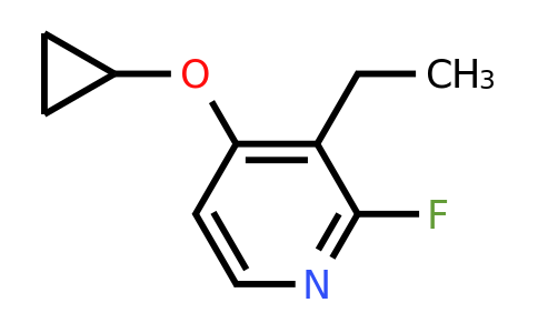 CAS 1243452-70-1 | 4-Cyclopropoxy-3-ethyl-2-fluoropyridine