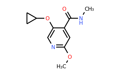 CAS 1243452-71-2 | 5-Cyclopropoxy-2-methoxy-N-methylisonicotinamide