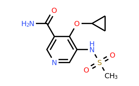 CAS 1243452-73-4 | 4-Cyclopropoxy-5-(methylsulfonamido)nicotinamide