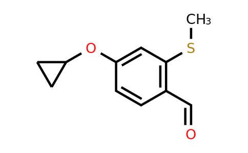 CAS 1243452-78-9 | 4-Cyclopropoxy-2-(methylsulfanyl)benzaldehyde