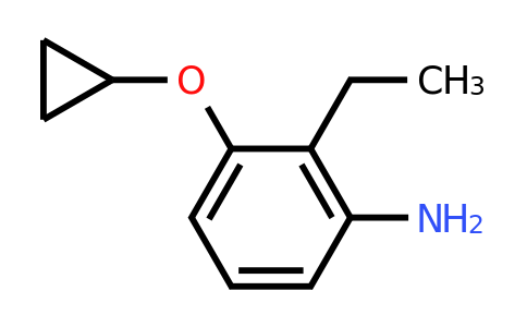 CAS 1243452-80-3 | 3-Cyclopropoxy-2-ethylaniline