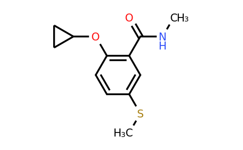 CAS 1243452-81-4 | 2-Cyclopropoxy-N-methyl-5-(methylthio)benzamide