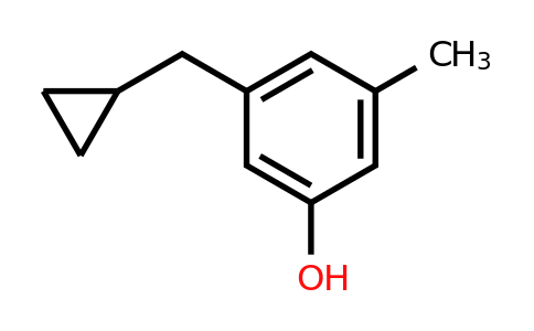 CAS 1243452-82-5 | 3-(Cyclopropylmethyl)-5-methylphenol