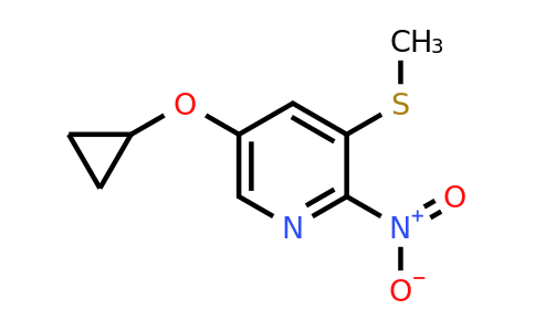 CAS 1243452-84-7 | 5-Cyclopropoxy-3-(methylthio)-2-nitropyridine