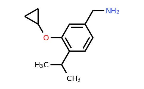 CAS 1243452-87-0 | (3-Cyclopropoxy-4-isopropylphenyl)methanamine