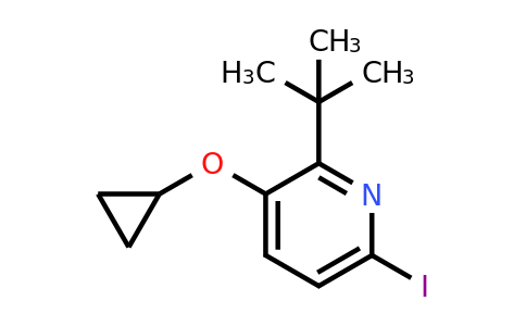 CAS 1243452-89-2 | 2-Tert-butyl-3-cyclopropoxy-6-iodopyridine