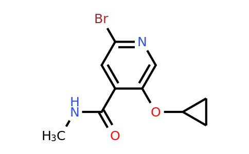 CAS 1243452-90-5 | 2-Bromo-5-cyclopropoxy-N-methylisonicotinamide