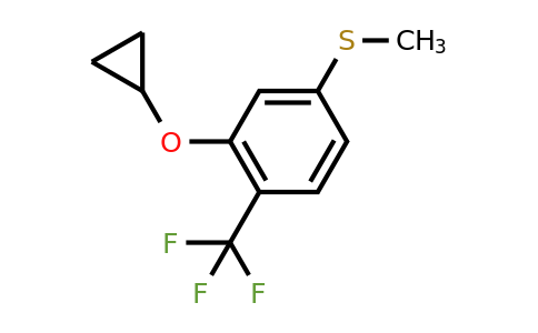 CAS 1243452-92-7 | (3-Cyclopropoxy-4-(trifluoromethyl)phenyl)(methyl)sulfane