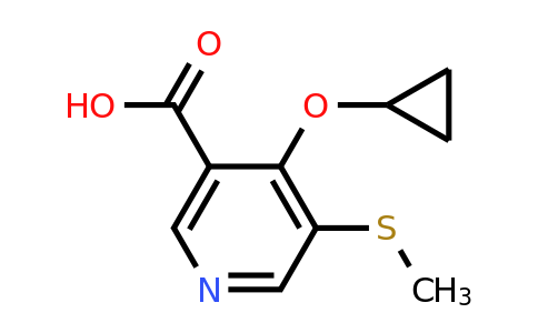 CAS 1243452-93-8 | 4-Cyclopropoxy-5-(methylthio)nicotinic acid