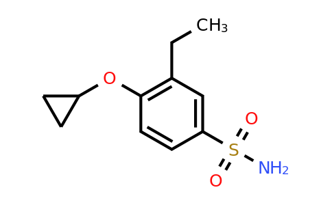 CAS 1243453-02-2 | 4-Cyclopropoxy-3-ethylbenzenesulfonamide