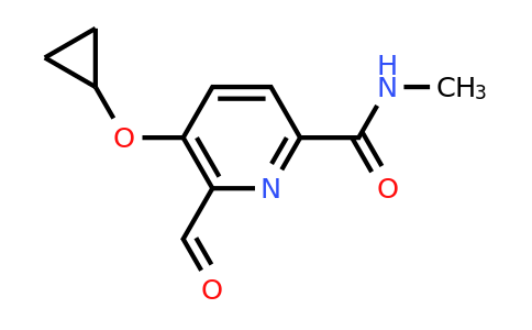 CAS 1243453-06-6 | 5-Cyclopropoxy-6-formyl-N-methylpicolinamide