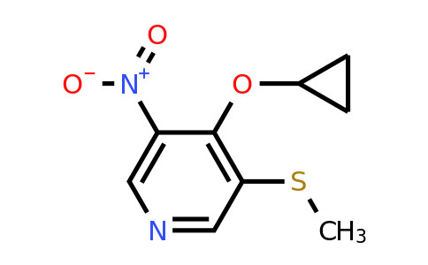 CAS 1243453-10-2 | 4-Cyclopropoxy-3-(methylthio)-5-nitropyridine