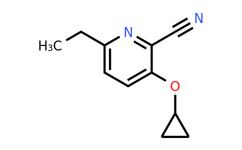 CAS 1243453-11-3 | 3-Cyclopropoxy-6-ethylpicolinonitrile