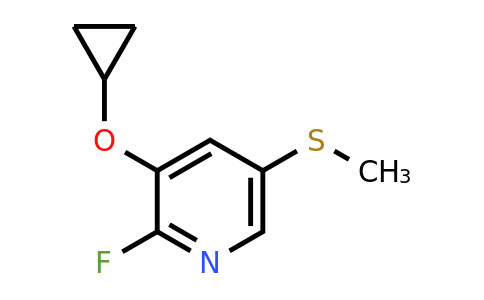 CAS 1243453-15-7 | 3-Cyclopropoxy-2-fluoro-5-(methylsulfanyl)pyridine