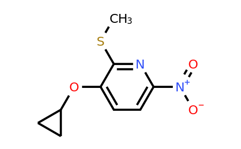 CAS 1243453-17-9 | 3-Cyclopropoxy-2-(methylthio)-6-nitropyridine