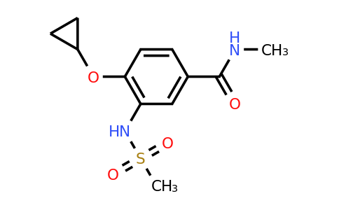 CAS 1243453-20-4 | 4-Cyclopropoxy-N-methyl-3-(methylsulfonamido)benzamide