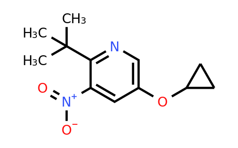 CAS 1243453-21-5 | 2-Tert-butyl-5-cyclopropoxy-3-nitropyridine