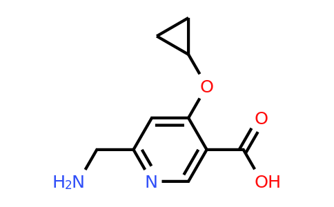 CAS 1243453-26-0 | 6-(Aminomethyl)-4-cyclopropoxynicotinic acid