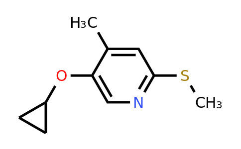 CAS 1243453-41-9 | 5-Cyclopropoxy-4-methyl-2-(methylsulfanyl)pyridine