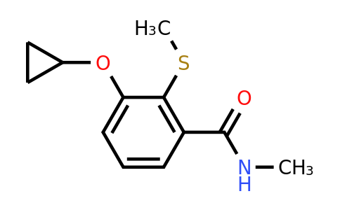 CAS 1243453-47-5 | 3-Cyclopropoxy-N-methyl-2-(methylthio)benzamide