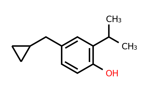 CAS 1243453-48-6 | 4-(Cyclopropylmethyl)-2-(propan-2-YL)phenol