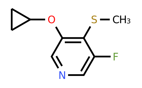 CAS 1243453-49-7 | 3-Cyclopropoxy-5-fluoro-4-(methylsulfanyl)pyridine