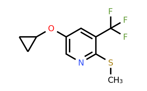 CAS 1243453-50-0 | 5-Cyclopropoxy-2-(methylthio)-3-(trifluoromethyl)pyridine