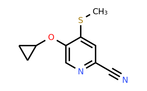 CAS 1243453-64-6 | 5-Cyclopropoxy-4-(methylsulfanyl)pyridine-2-carbonitrile