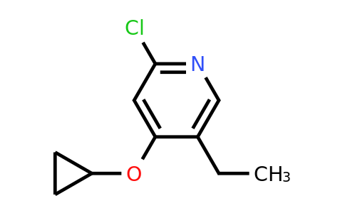 CAS 1243453-68-0 | 2-Chloro-4-cyclopropoxy-5-ethylpyridine