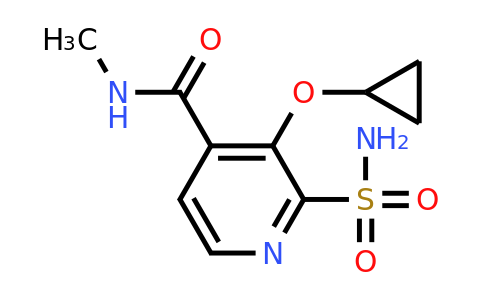 CAS 1243453-71-5 | 3-Cyclopropoxy-N-methyl-2-sulfamoylisonicotinamide