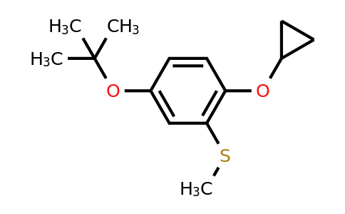 CAS 1243453-72-6 | (5-Tert-butoxy-2-cyclopropoxyphenyl)(methyl)sulfane