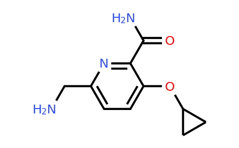 CAS 1243453-73-7 | 6-(Aminomethyl)-3-cyclopropoxypicolinamide