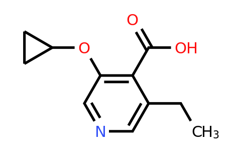 CAS 1243453-77-1 | 3-Cyclopropoxy-5-ethylisonicotinic acid